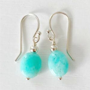 Brand new Laguna Amazonite Earrings - sterling silver.